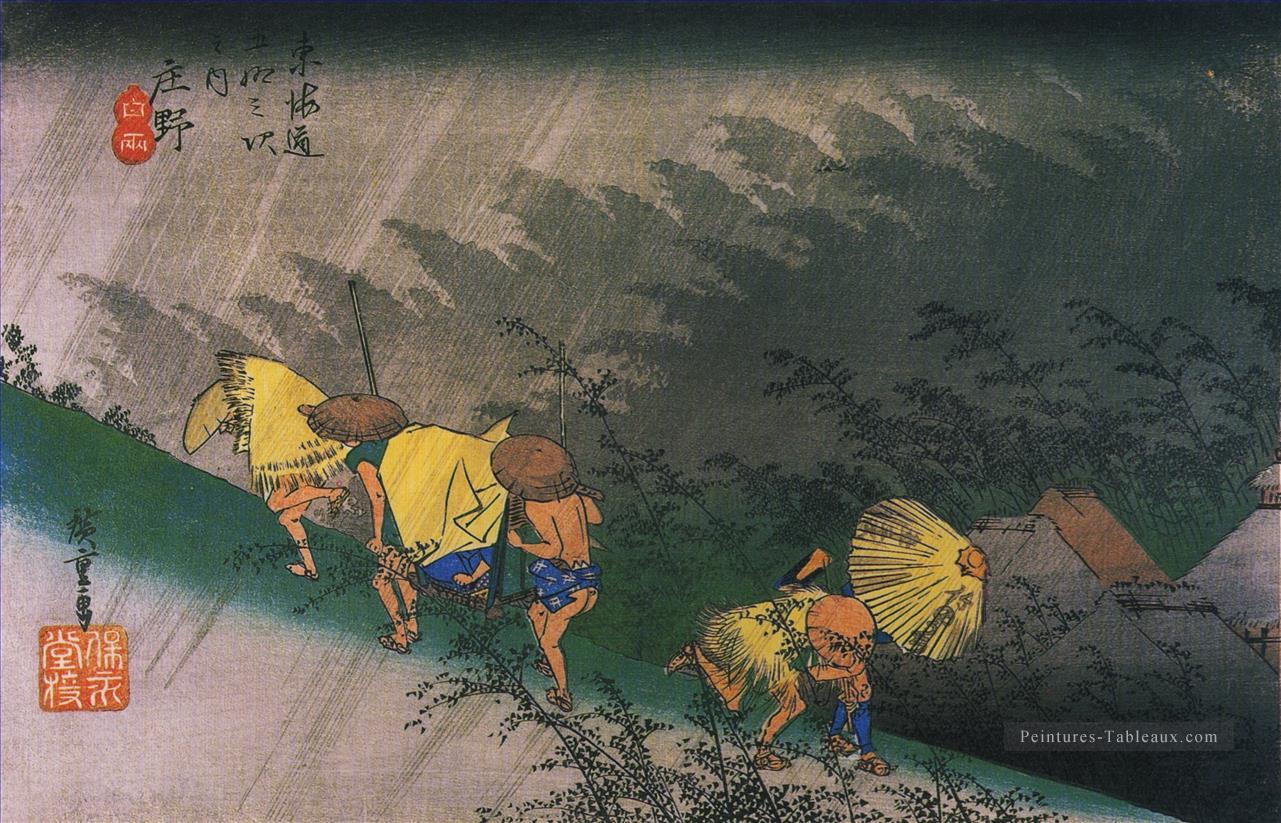 hiroshige058 principal 3 Utagawa Hiroshige ukiyoe Peintures à l'huile